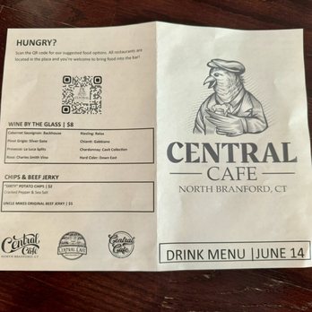 Central Cafe - Menu - Bars Near Me - North Branford, Connecticut