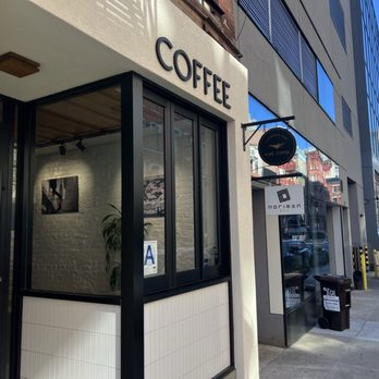 Koré Coffee - Front entrance, right across from the NYP Police Station - Coffee & Tea Near Me - New York, New York