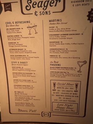Menu photo 8 Seager & Sons Plano, TX Menu photo 8 Seager & Sons Plano, TX