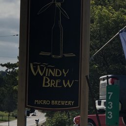 Their sign that's in front of the brewery.