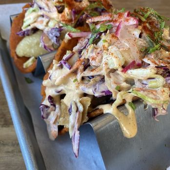 Eris Food - Fysh tacos on gluten free tortillas - Vegan Near Me - Oceanside, California Eris Food - Fysh tacos on gluten free tortillas - Vegan Near Me - Oceanside, California