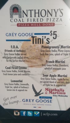 Menu photo 7 Anthony's Coal Fired Pizza & Wings Coral Gables, FL