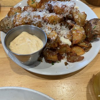 Crown Republic Gastropub - Parmesan Garlic Potatoes Brunch - Gastropubs Near Me - Cincinnati, Ohio Crown Republic Gastropub - Parmesan Garlic Potatoes Brunch - Gastropubs Near Me - Cincinnati, Ohio