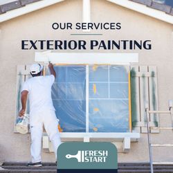 Fresh Start Painting - We offer exterior painting services including brick, siding, stucco, exterior trim & doors, decks, fences and pergolas.