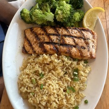 Black Oak Grill - Grilled Salmon* - American Near Me - Branson, Missouri Black Oak Grill - Grilled Salmon* - American Near Me - Branson, Missouri