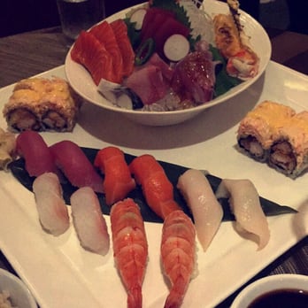 360 Taiko Sushi & Lounge - Sushi sashimi platter for two with American Dream roll - Sushi Bars Near Me - Patchogue, New York 360 Taiko Sushi & Lounge - Sushi sashimi platter for two with American Dream roll - Sushi Bars Near Me - Patchogue, New York