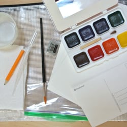 Lawalkandpaint - gorgeous  take home watercolor kit