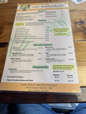 Menu photo 5 3 in 1 Restaurant Indianapolis, IN