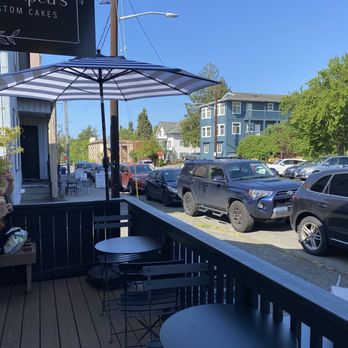 Sweetpea’s Cakes - Outside seating - Custom Cakes Near Me - Seattle, Washington Sweetpea’s Cakes - Outside seating - Custom Cakes Near Me - Seattle, Washington