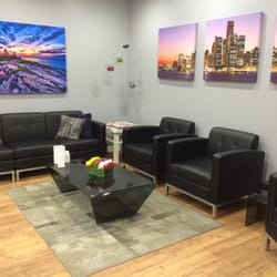 Danielson Endodontics - Posh waiting room with light Euro-techno playing