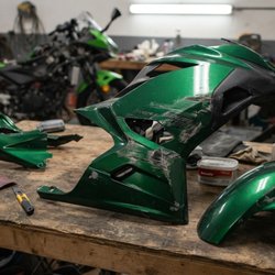 JZ Custom Restorations - Cedar Rapids Motorcycle skin repair, motorcycle auto body repair, motorcycle scratch repair, motorcycle accident repair