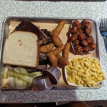 The Original Q Shack - Sweet potato tater tots, Mac and cheese, huah puppies, brisket and ribs - Barbeque Near Me - Durham, North Carolina The Original Q Shack - Sweet potato tater tots, Mac and cheese, huah puppies, brisket and ribs - Barbeque Near Me - Durham, North Carolina