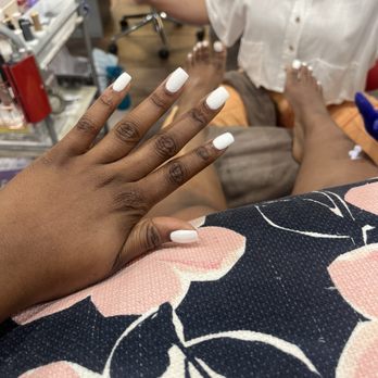 Nail Bar - All white nails duhhh !!!! - Nail Salons Near Me - Menifee, California