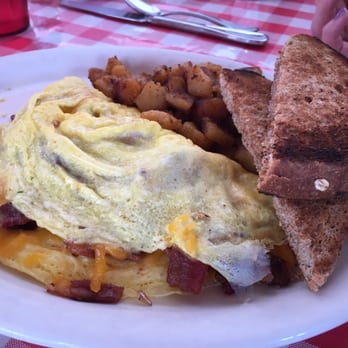 Jailhouse Cafe - Bacon and cheese omelet. - Breakfast & Brunch Near Me - Moab, Utah Jailhouse Cafe - Bacon and cheese omelet. - Breakfast & Brunch Near Me - Moab, Utah