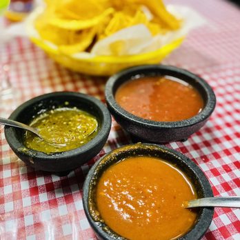 Taqueria Olgys - Set up, Chips and 3 salsas.. - Mexican Near Me - Pensacola, Florida Taqueria Olgys - Set up, Chips and 3 salsas.. - Mexican Near Me - Pensacola, Florida