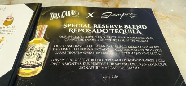 Menu photo 5 Siempre J.B. Las Vegas, NV