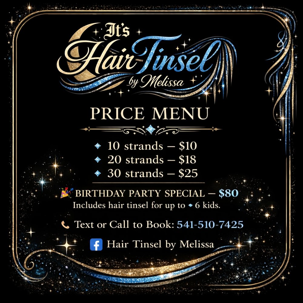 Hair Tinsel by Melissa Logo