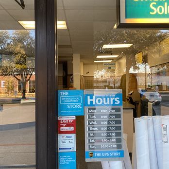 The UPS Store - Hours - they were not open at 8. - Shipping Centers Near Me - Houston, Texas
