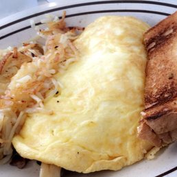 Sausage and cheese omelette