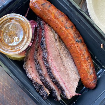 Matt's BBQ - Sliced brisket and jalapeño cheddar sausage - Food Trucks Near Me - Portland, Oregon Matt's BBQ - Sliced brisket and jalapeño cheddar sausage - Food Trucks Near Me - Portland, Oregon