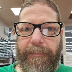 Walmart Vision & Glasses - Trying on Ray Ban glasses I like.