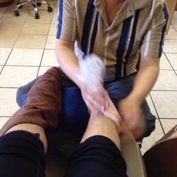 Warm towel wrap & paraffin wax