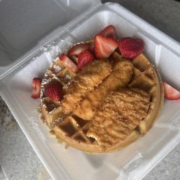 chicken and waffles