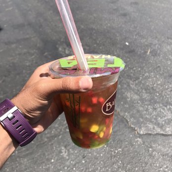 Bambu Desserts & Drinks - Kiwi Fruit Tea with strawberry jelly and crystal boba - Juice Bars & Smoothies Near Me - Sunnyvale, California Bambu Desserts & Drinks - Kiwi Fruit Tea with strawberry jelly and crystal boba - Juice Bars & Smoothies Near Me - Sunnyvale, California