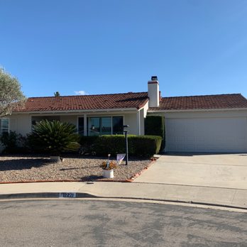 JV Painting - Front of house that went from a dark brown garage door + trim to this beautiful soft color.. we love it! - Painters Near Me JV Painting - Front of house that went from a dark brown garage door + trim to this beautiful soft color.. we love it! - Painters Near Me