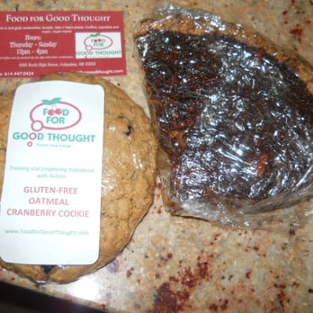 Food for Good Thought - gluten free cranberry oatmeal cookie and pecan pie - Bakeries Near Me - Columbus, Ohio Food for Good Thought - gluten free cranberry oatmeal cookie and pecan pie - Bakeries Near Me - Columbus, Ohio