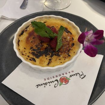 Fleur Cuisine - Dessert crème brule - Caribbean Near Me - Rockport, Massachusetts