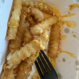 Cheese fries. Right till the last bite they stayed crispy. One order was enough for my husband and I to share! Cheese fries. Right till the last bite they stayed crispy. One order was enough for my husband and I to share!