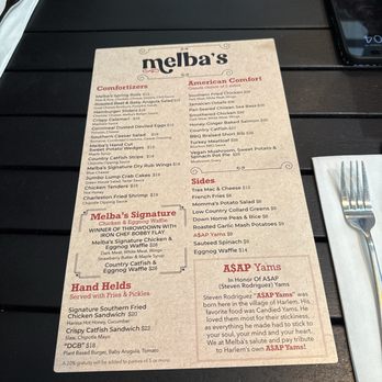 Melba's Restaurant - Menu - Southern Near Me - New York, New York