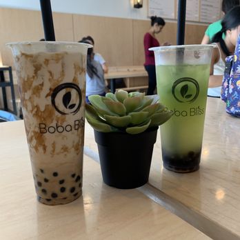 Boba Bliss - Cucumber and brown sugar milk tea - Bubble Tea Near Me - Dublin, California