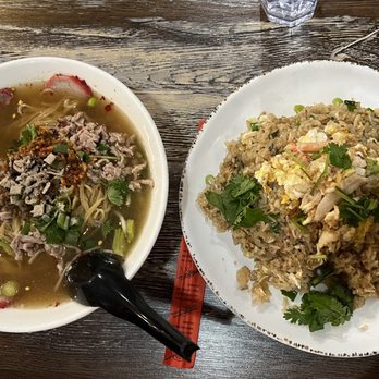 Moo Dang - Noodle soup and Crab fried rice - Thai Near Me - Reno, Nevada