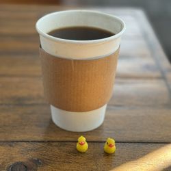 Backyard Brew - Americano...extra hot! See the steam?