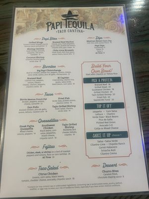 Menu photo 4 Papi Tequila Hilton Head Island, SC