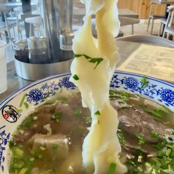 LAN Noodle - Yummy!  Signature Lan Noodle/招牌兰州牛肉面 With wide flat noodles. - Chinese Near Me - Arcadia, California