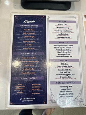 Menu photo 5 Piccolo Coffee Brea, CA