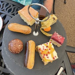 weavers cottage Tea Shoppe - We had already eaten some of our desserts from high tea by the time we remembered to photograph it.