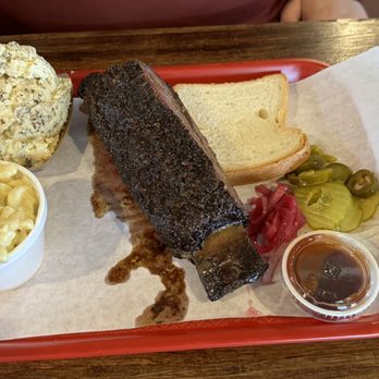 Koop's BBQ Kitchen & Catering - Beef rib with Mac and cheese and potato salad - Barbeque Near Me - Galveston, Texas Koop's BBQ Kitchen & Catering - Beef rib with Mac and cheese and potato salad - Barbeque Near Me - Galveston, Texas