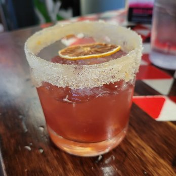 Condado Tacos - Seasonal margarita (with a couple sips taken already) - Tacos Near Me - Troy, Michigan