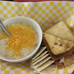 The Grille At Eaton Country Club - Potato soup & BLT
