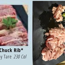 Menu picture vs what it looks like on the plate...any questions?  BTW... I paid extra for the ultimate AYCE specifically for these "ribs."