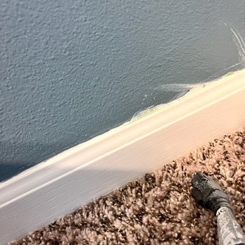 Wyman Painting - Paint on wall after painting baseboard - General Contractors Near Me Wyman Painting - Paint on wall after painting baseboard - General Contractors Near Me