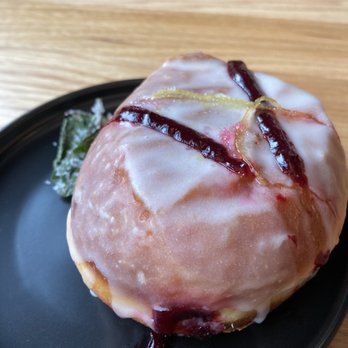 DOZER Coffee - Blackberry and Lemon donut - Cafes Near Me - Ann Arbor, Michigan