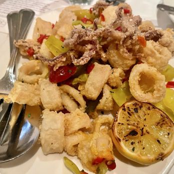 The Capital Grille - Pan-Fried Calamari with Hot Cherry Peppers - Steakhouses Near Me - Burlington, Massachusetts The Capital Grille - Pan-Fried Calamari with Hot Cherry Peppers - Steakhouses Near Me - Burlington, Massachusetts