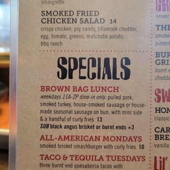 Meat Mitch Barbecue - Specials menu - Barbeque Near Me - Leawood, Kansas