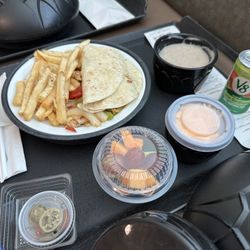 Memorial Hermann Sugar Land Hospital - Chicken Fajita and Fries. Hospital Food!