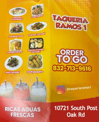 Menu photo 1 Taqueria Ramos #1 Houston, TX